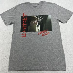 My Hero Academia Men's Medium Himiko Toga Graphic T Shirt Short Sleeve Gray Tee